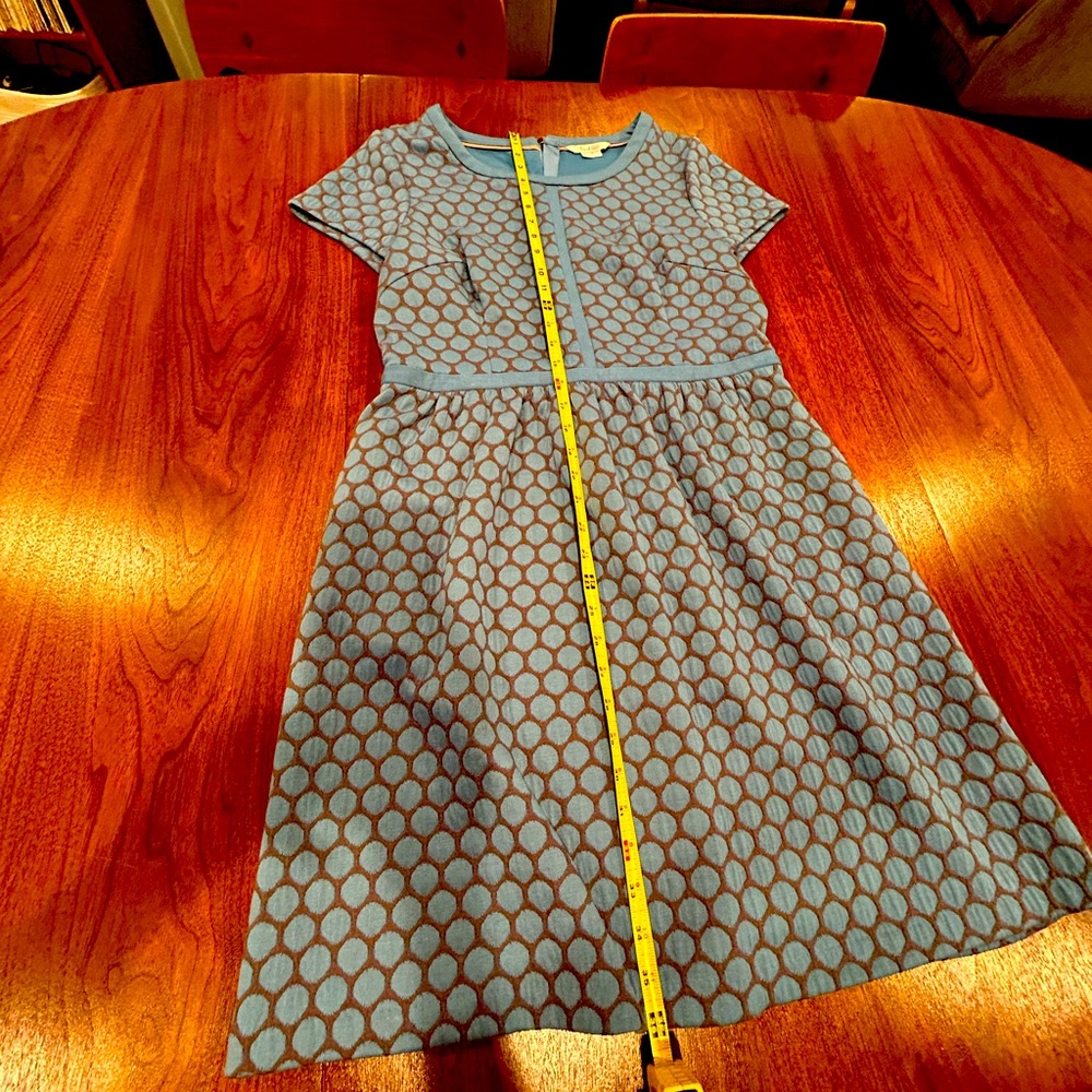 Boden polka dot blue gray dress - Picture 10 of 12